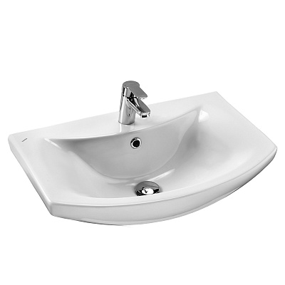 Тумба с раковиной Aquaton Ария 65 белая 1A134001AA010