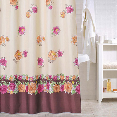 Шторка для ванной комнаты Milardo Bohemia Flowers SCMI051P