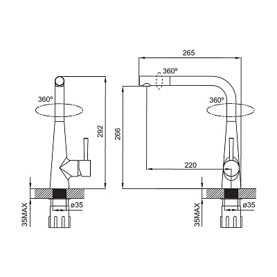 Смеситель для кухни IDDIS Kitchen K02SBP0i05