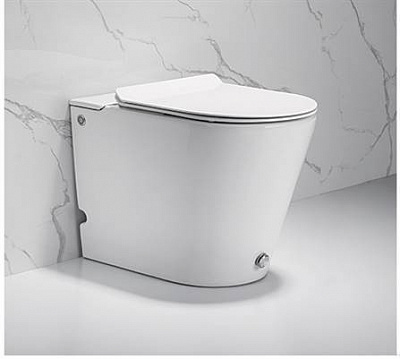 Приставной безбачковый унитаз с функцией импульсного смыва Cerutti spa Argentera Pulse CT7267