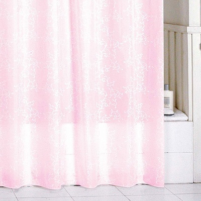 Штора для ванной комнаты 180*200 см Milardo pink leaf SCMI085P