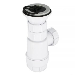 Сифон бутылочный 1 1/4 с интегрированным выпуском McALPINE MRW2 L