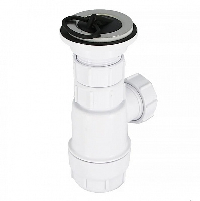 Сифон бутылочный 1 1/4 с интегрированным выпуском McALPINE MRW2 L