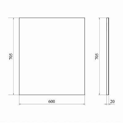 Зеркало 60х70 MIRSANT Фарида УТ000004910