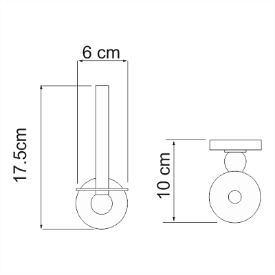 Держатель для туалетной бумаги WasserKraft Diemel K-2297 хром