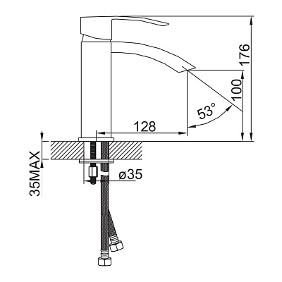 Смеситель для умывальника Iddis Perfection CA16160C