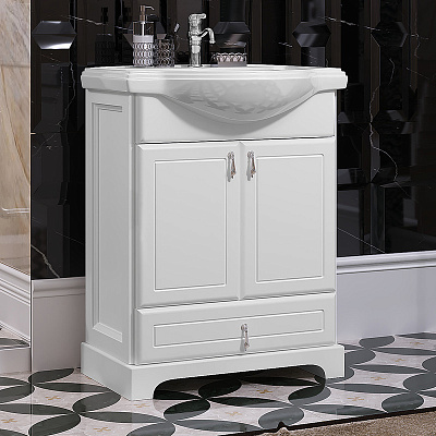 Тумба Клио 65, цвет 9003 (раковина Классик 65)