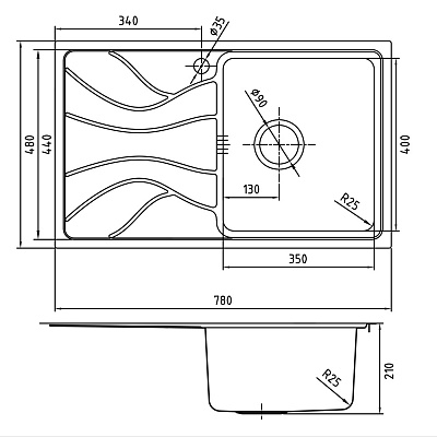 Мойка из нержавеющей стали Iddis Reeva S REE78SRi77