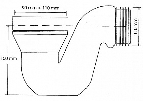 Труба туалетная MRWC45