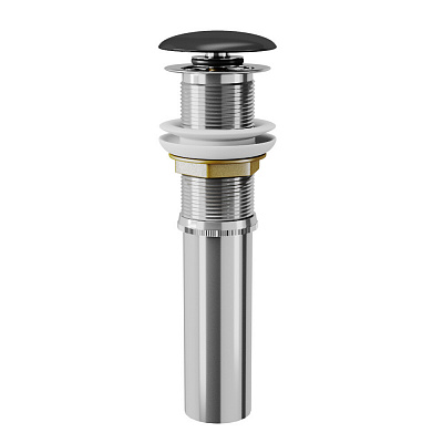 Донный клапан для раковины DK DC9025 1/4" клик-клак, черная крышка