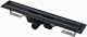Водоотводящий желоб с порогами для перфорированной решетки AlcaPlast APZ1BLACK-650, черный-мат
