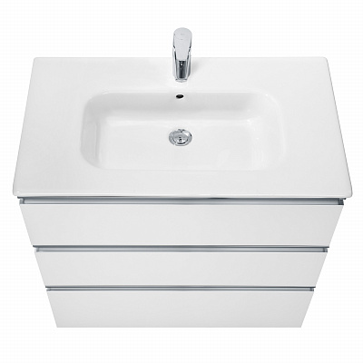 Тумба под раковину Roca The Gap 80 белый глянец 3 ящика A857406806