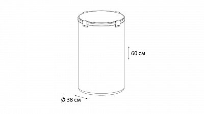 Корзина для белья бежевая Fixsen FX-1032
