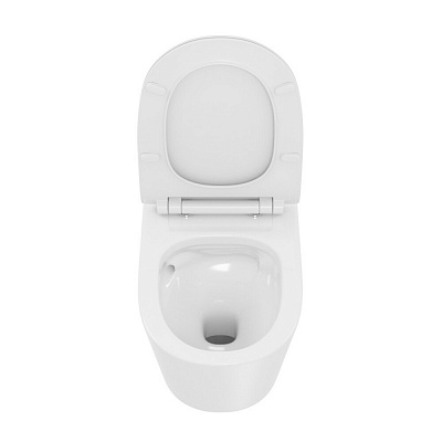 Подвесной безободковый унитаз Vitra Vortex M50  тонкая крышка-сиденье с микролифтом 8302B003-6404