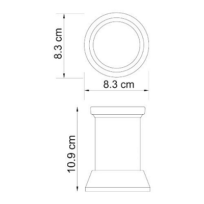 Стакан для зубных щеток WasserKRAFT Donau K-2428