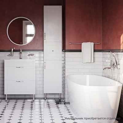Тумба напольная, 60 см, белая, IDDIS Oxford OXF60W0i95