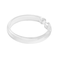 Набор колец  для шторы в ванную комнату Transparent  IDDIS RID010P