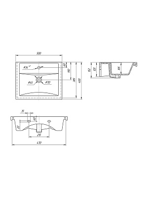 Раковина мебельная Vigo Фостер 50