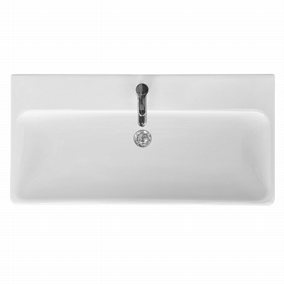 Тумба с раковиной Aquaton Оливия 90 грей, дуб ойстер 1A254401OLUG0