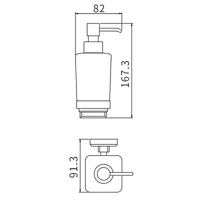 Дозатор настенный Gappo G38 G3827 хром