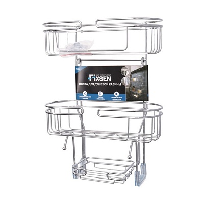 Полка овальная двухэтажная Fixsen FX-861