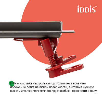 Лоток душевой сифон 360 комбинированный затвор 600мм IDDIS 975B6GM20DZ графит