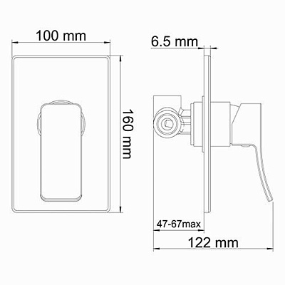 Смеситель для душа WasserKRAFT Aller 10651