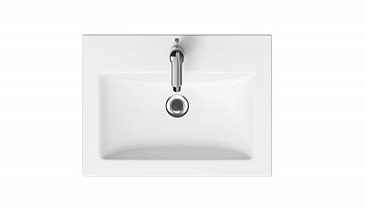 Раковина COMO 60 Cersanit белая Velvex S-UM-COM60/1-w