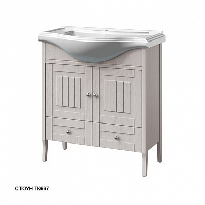 Тумба 80 две двери 1ящик Caprigo GENOVA 34412-ТK667