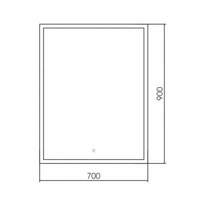 Зеркало 70х90 бесконтактный сенсор Silver Mirrors Норма LED-00002804