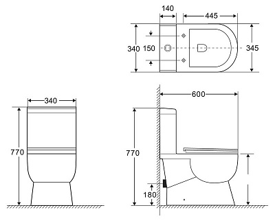 Сиденье быстросъемное дюропласт soft close металлическое крепление Belbagno RICCO  BB275SC
