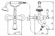 CEZARES Atlantis смеситель для ванны Atlsntis-VD-01-Sw