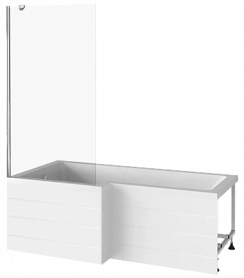 Шторка на ванну 90см Good Door Screen BS-90-C-CH ПД00098