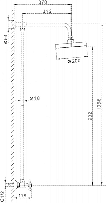 Душевая система Frap H08 F2308