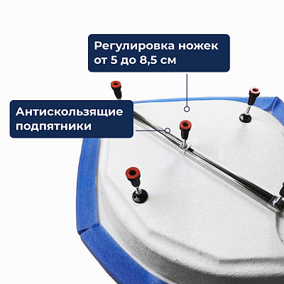 Душевой поддон прямоугольный 80х100х3,5 h22 Ø 90 мм RGW STYLE FW5-8