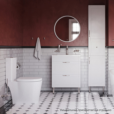 Тумба напольная, 60 см, белая, IDDIS Oxford OXF60W0i95