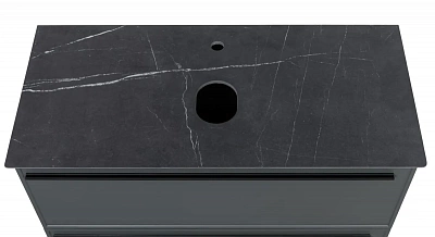 Столешница 100см La Fenice Granite Black Olive Light Lappato FNC-03-VS03-100 черная