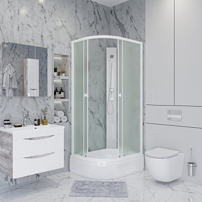 Душевая кабина 100х70х195 Niagara Promo правая P100/70/26R/MT/BK