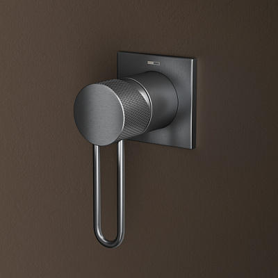 Встраиваемый смеситель для умывальника IDDIS Duna, графит матовый DUNGM00i65