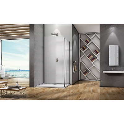 Боковая часть 70х185см хром Good Door Lira ЛИ00008В