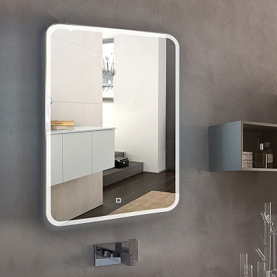 Зеркало 60х80 сенсорный выключатель крепление Silver Mirrors Стив LED-00002905