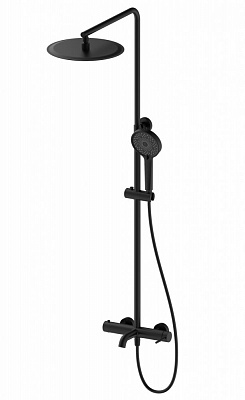 Душевая система Wonzon & Woghand STICK, Черный матовый WW-88739017-MB