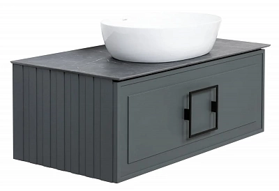 Столешница 100см La Fenice Granite Black Olive Light Lappato FNC-03-VS03-100 черная