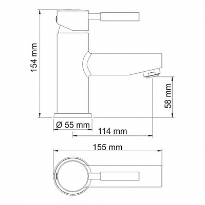 Смеситель для умывальника WasserKRAFT Wern 4203