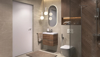 Тумба навесная под раковину Mondi 600-0-2 Velvex Madera Classica Slim