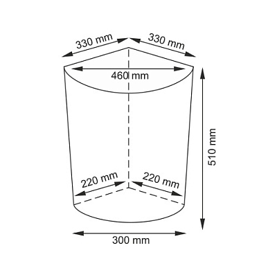 WK Salm WB-270-M Плетеная корзина с крышкой 33*33*51