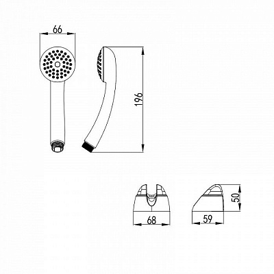 Душевой гарнитур Milardo 330 3301F68M16
