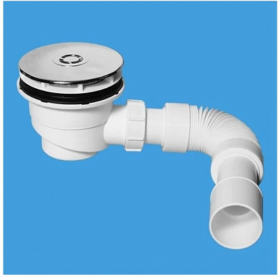 Сифон для поддона McAlpine MRS4C-F  (выпуск 113 мм) 90/100-1 1/2, h=82 мм