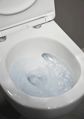 Унитаз подвесной безободковый со смывом торнадо Cerutti Spa Sella Aria Tornado CT9529