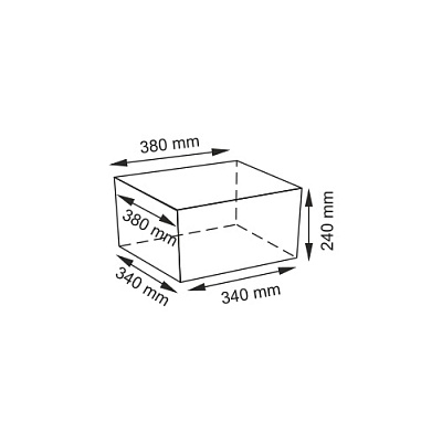 WK Kammer WB-180-L Плетеная корзина с крышкой 37*37*22